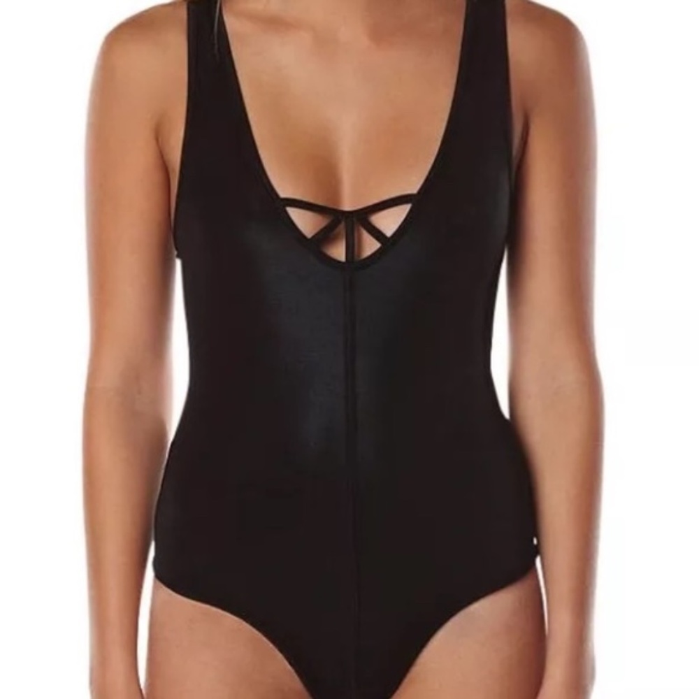 One Teaspoon -  Waxed Swimsuit One Piece